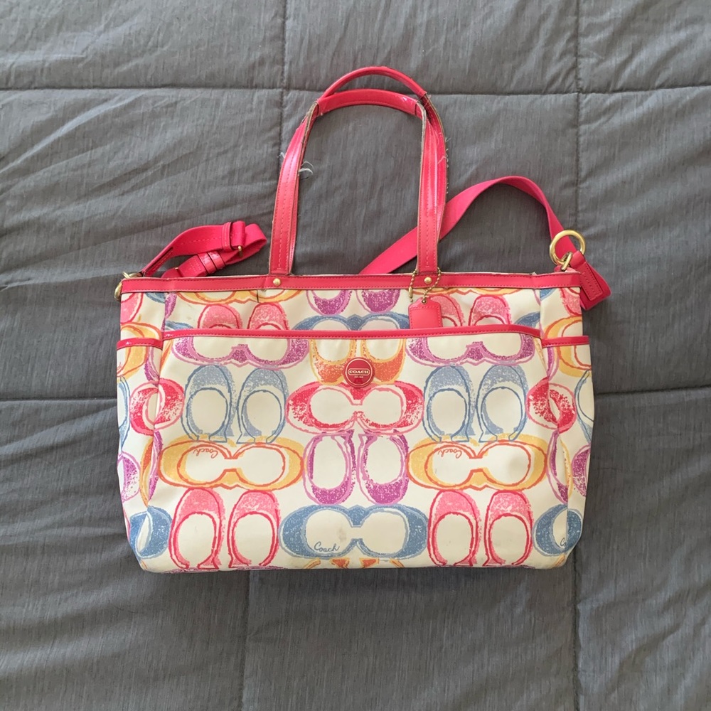 💜SALE💜Coach Diaper/Tote Bag